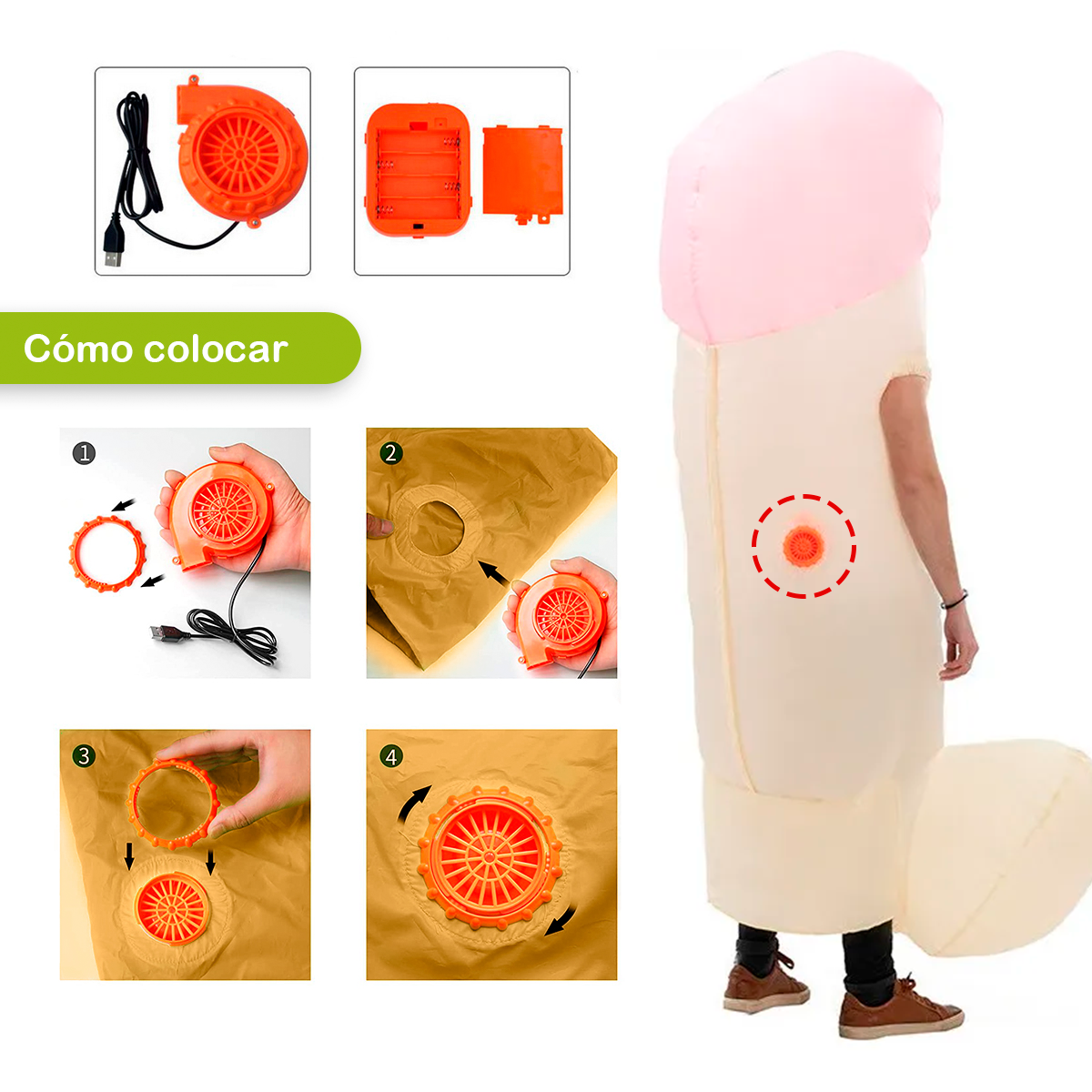 Miniatura 2 de Disfraz Inflable De P3n3 MA-909